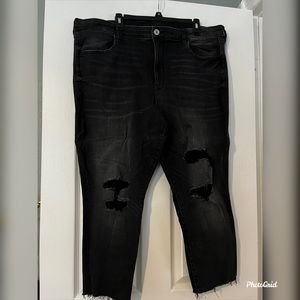 AE Black Ripped Skinny Jeans